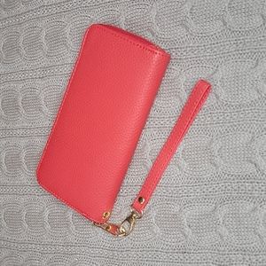 Nwot Red Boutique Wristlet Wallet